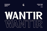 Wantir - Modern Sans Serif, a Sans Serif Font by TypeLogue (Thumbnail 1 of 5)