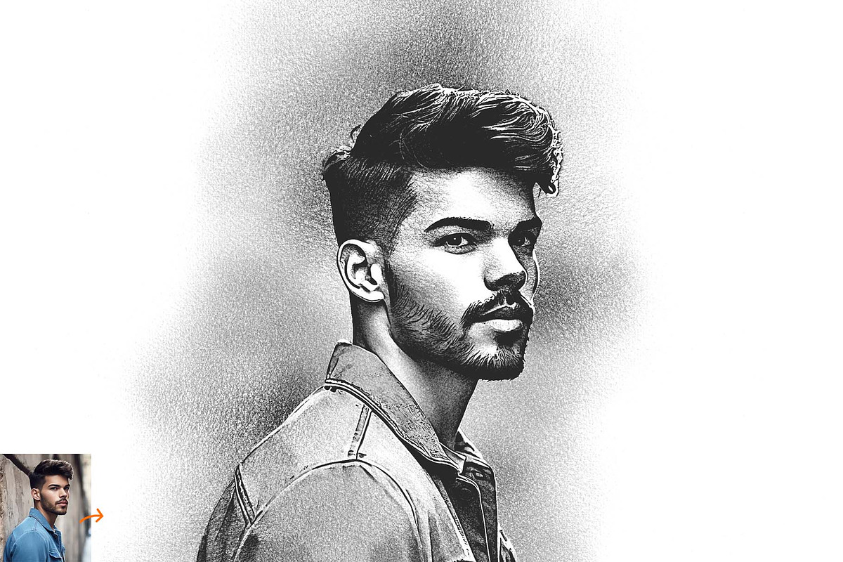 Realistic Pencil Drawing Action, an Action Add-On by MRI STUDIO (Photo 6 of 10)