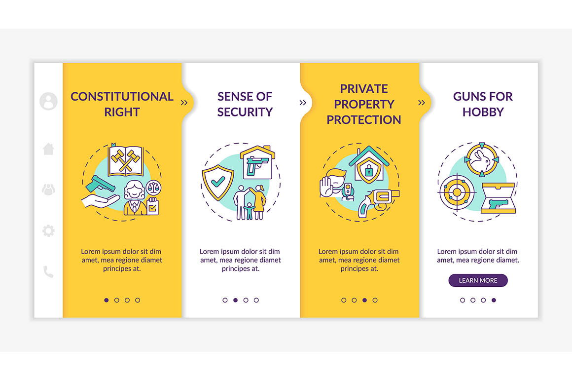 Gun regulation vector template, a Templates & Theme by IMG Visuals