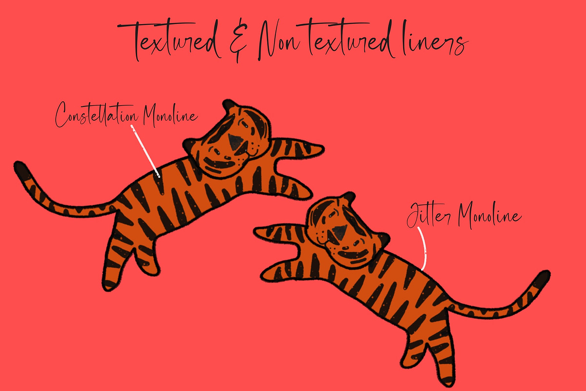 Monoliner Brushes for Procreate, a Brush Add-On by KJP Designs (Photo 6 of 10)