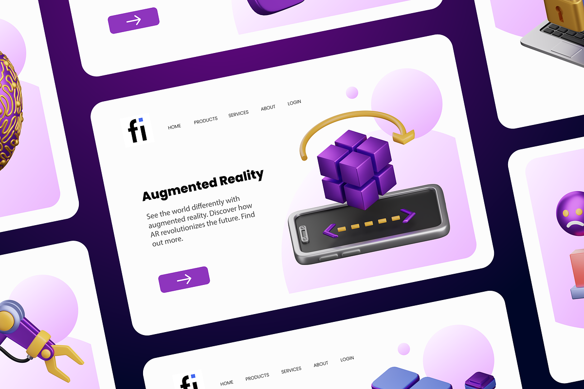 3D Artificial Intelligences Icons, an Object 3D Model by Flat Icons