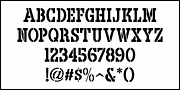 Back Lot Stencil JNL, a Font by Jeff Levine Fonts (Thumbnail 3 of 5)