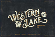 Western Lake - Brewski Typeface, a Sans Serif Font by Kaligra.co (Thumbnail 1 of 10)