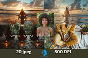 A Curated Collection for Meditation2, a Healthcare Illustration by AIandME (Thumbnail 4 of 4)
