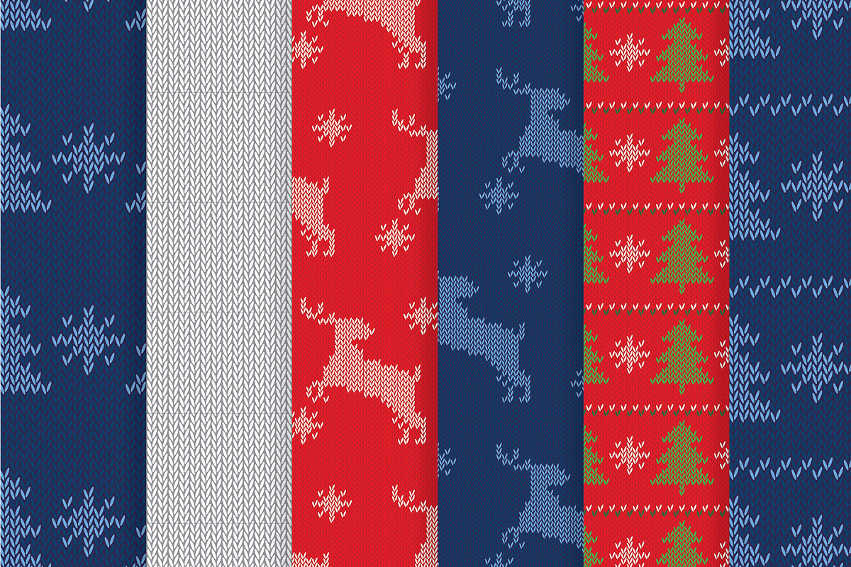 Seamless Ugly Sweater Pattern Pack, a Pattern Graphic by Core Gallery (Photo 10 of 10)