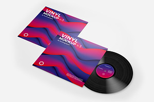 Vinyl Record Mockup V.3 - 9 Views