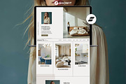 Interior Designer Website Template, a Websites & App Template by Superhero Design Co. (Thumbnail 1 of 6)
