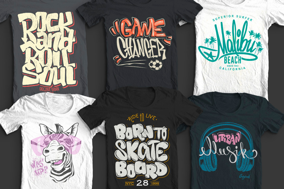 44 T-Shirt designs collection, an Illustration by Urbanshop (Photo 4 of 9)