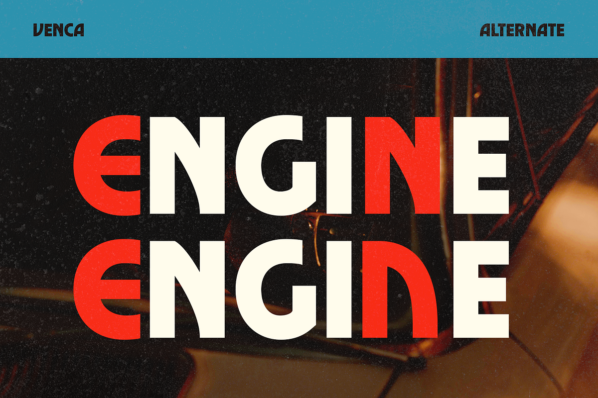 Venca – Bold Casual Font, a Sans Serif Font by Drizy (Photo 5 of 8)