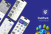 Parking Spot Booking App | DeliPark, an UI Kit Template by Opus LabWorks (Thumbnail 1 of 8)
