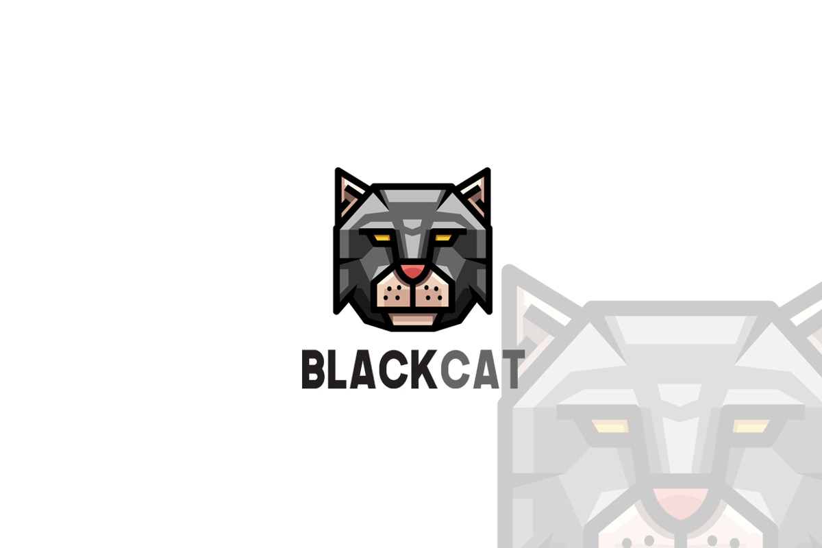 Black Cat Logo Template, a Branding & Logo Template by dien96 (Photo 1 of 2)