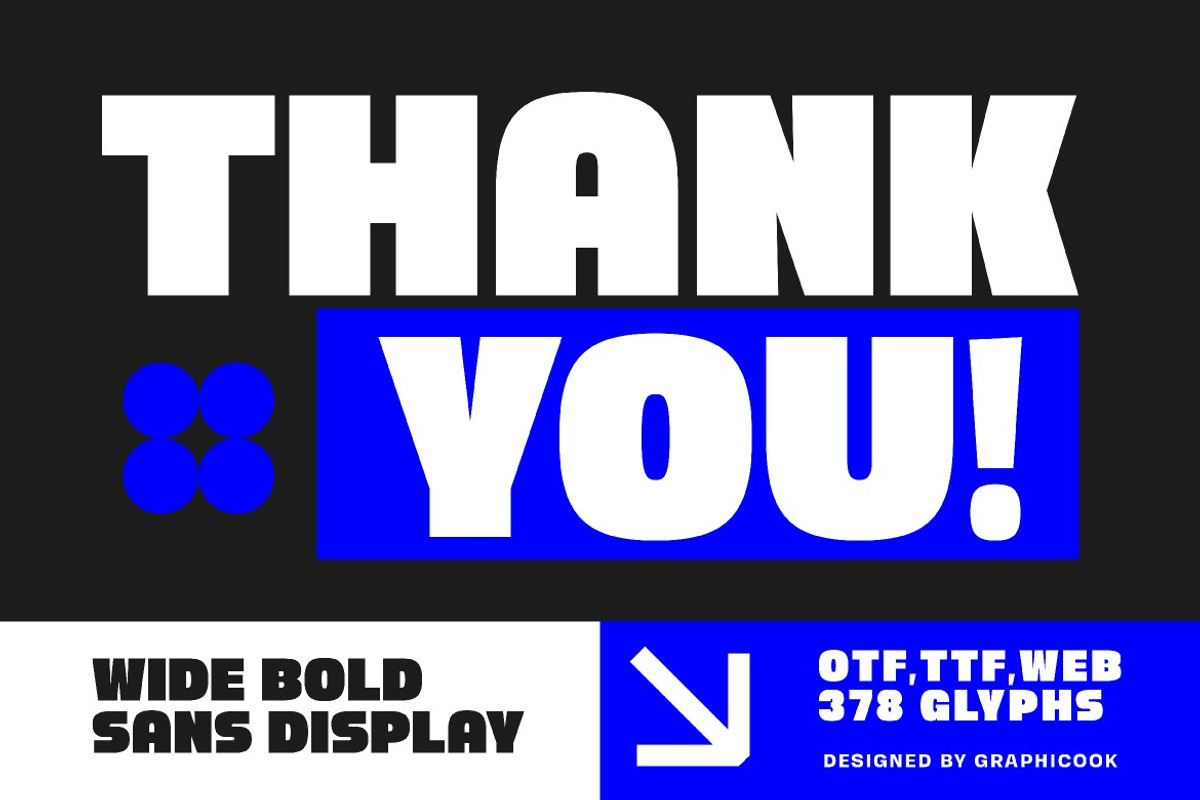 Widebly, a Sans Serif Font by graphicook (Photo 10 of 10)