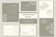 Green Wedding Invitation Template, an Invitation Template by LushBury (Thumbnail 5 of 5)