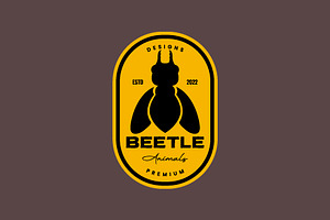 Animal Insect Stag Beetle Wings Logo