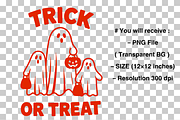 Trick or Treat PNG, Halloween PNG, a Graphic by Clipart Bloom (Thumbnail 2 of 2)