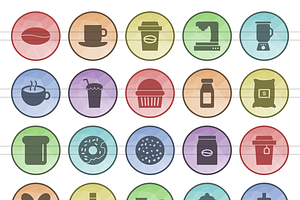 90 Coffee & Cafe Filled LowPoly Icon