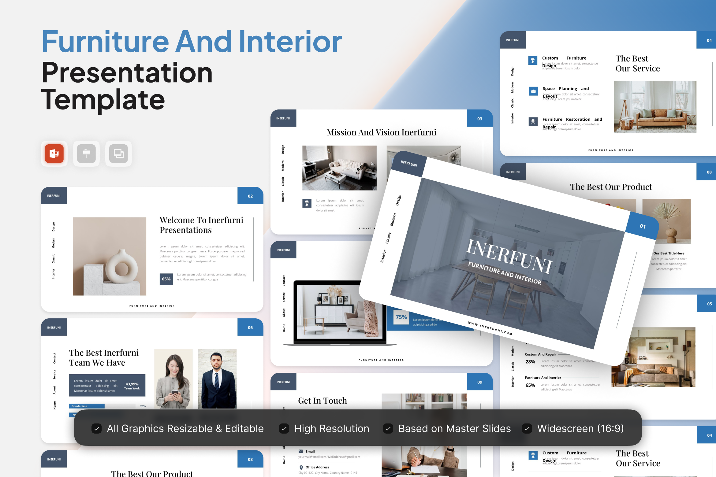 Furniture And Interior Powerpoint by Annora Studio  Creative Market