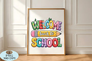 Welcome Back To School PNG, a Seasonal Illustration by Daily.Designs (Thumbnail 5 of 5)