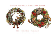 Vintage Australian Christmas Wreath, an Object Graphic by UniqueMe (Thumbnail 1 of 6)