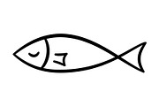 Doodle Hand Drawn Fish Collection, an Animal Illustration by Elena Pimukova (Thumbnail 3 of 13)