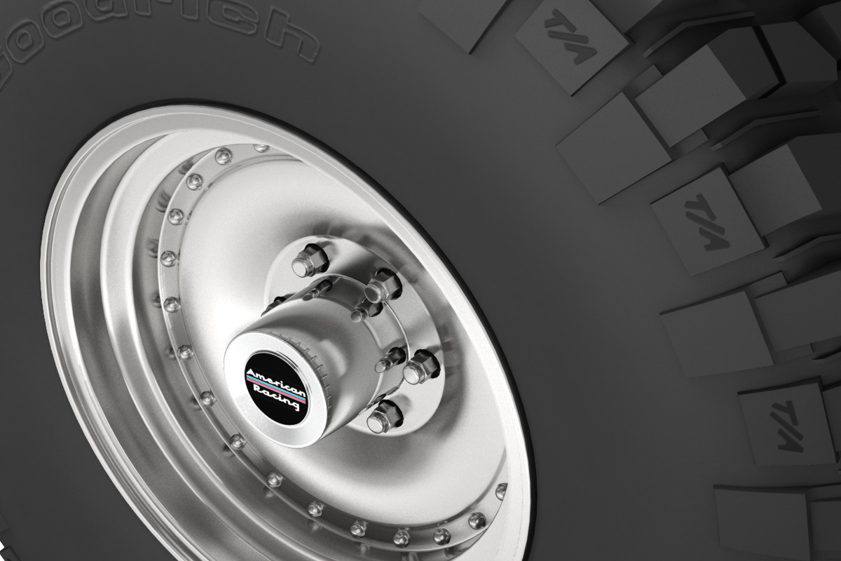 OFF ROAD WHEEL AND TIRE 6, a Cars & Vehicle 3D Model by NNAVAS 3D (Photo 2 of 12)