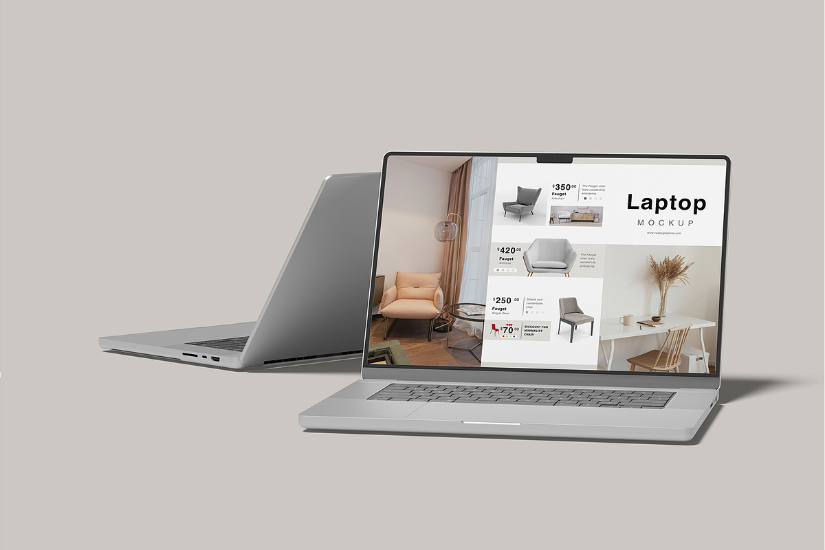 Laptop Screen Mockup, a Mockup by lamorastudio (Photo 5 of 11)