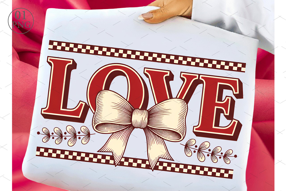 Coquette Valentines Love Design PNG, a Graphic by Libby Wishes (Photo 1 of 7)