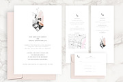 Modern Floral Wedding Invitation Kit, an Invitation Template by Aloha Philly (Thumbnail 4 of 7)