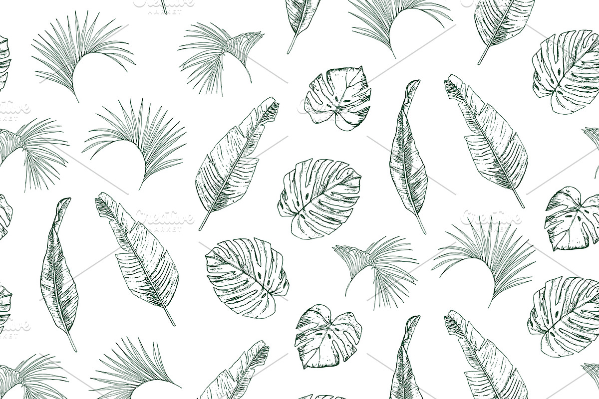 Flamingo in the Palm Leaves, a Pattern Graphic by GooseFrol (Photo 22 of 23)