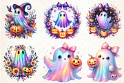 Halloween Iridescent Ghost Bundle Pn, an Illustration by Libby Wishes (Thumbnail 3 of 4)