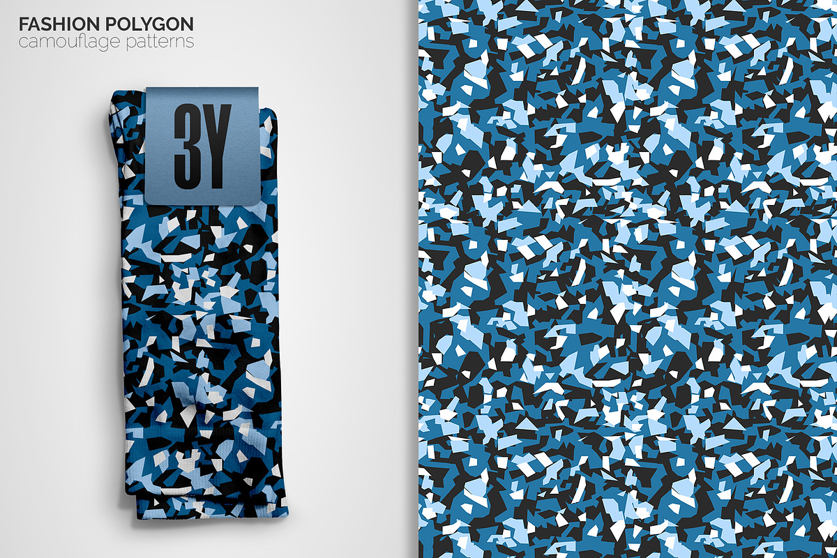 Fashion Polygon Camouflage Patterns, a Pattern Graphic by 3Y_Design (Photo 5 of 6)
