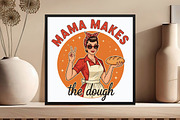 Funny Sourdough,Mama Makes the Dough, an Illustration by DreamCafeArt (Thumbnail 4 of 7)