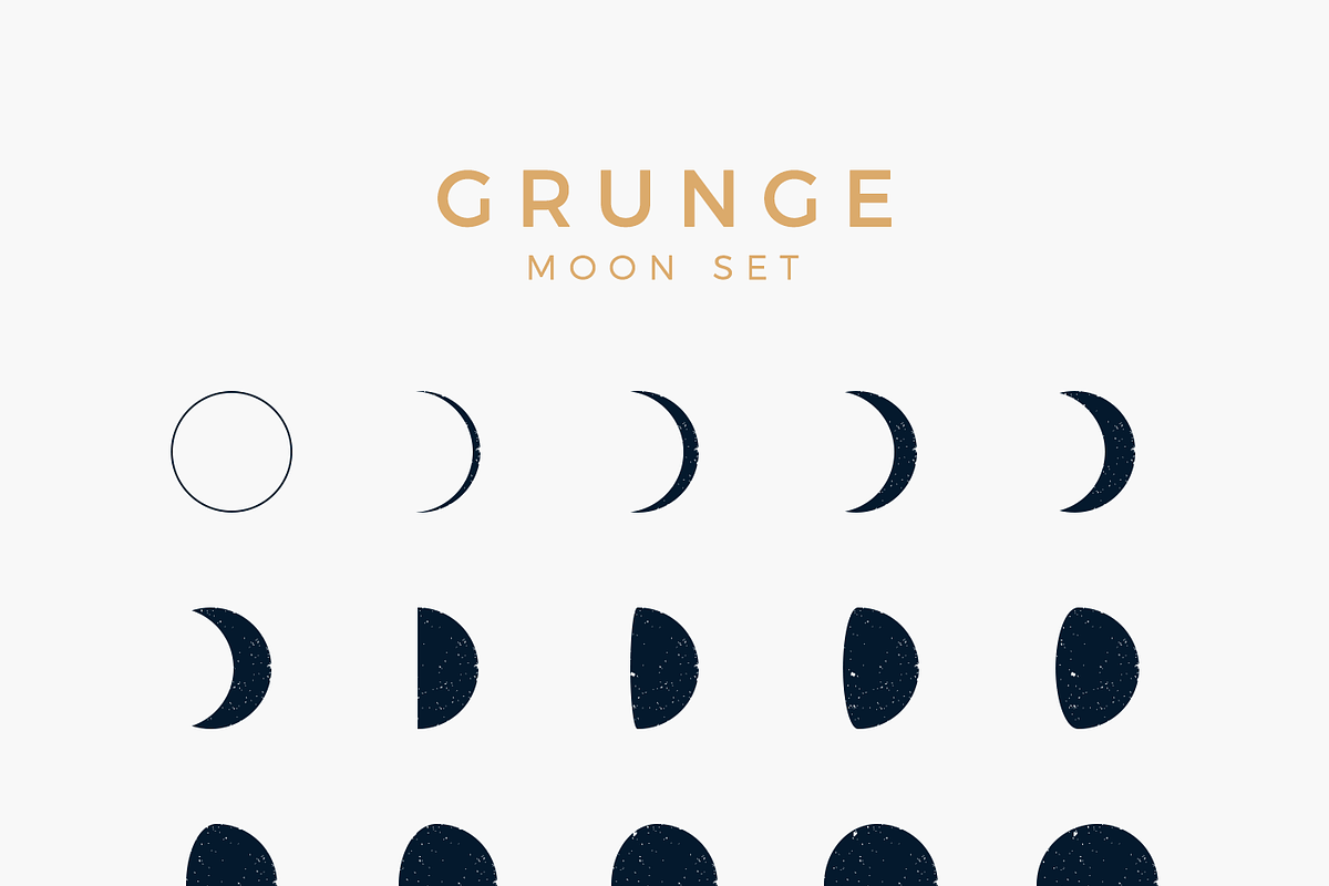 Moon Phases Clipart Set, an Object Graphic by P.F. Creative Lab (Photo 6 of 6)