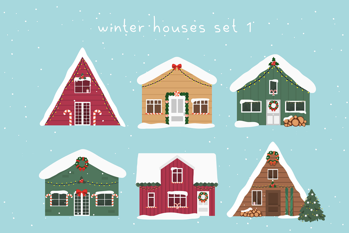 Happy Winter vector graphics, a Decorative Illustration by yabluko_draws (Photo 2 of 8)