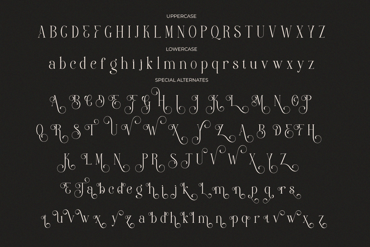 Elegant Serif Font - Clustery Royals, a Serif Font by Font Liner (Photo 9 of 10)