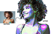 Neon Abstract Portrait FX, an Action Add-On by Studio Retouch (Thumbnail 7 of 13)