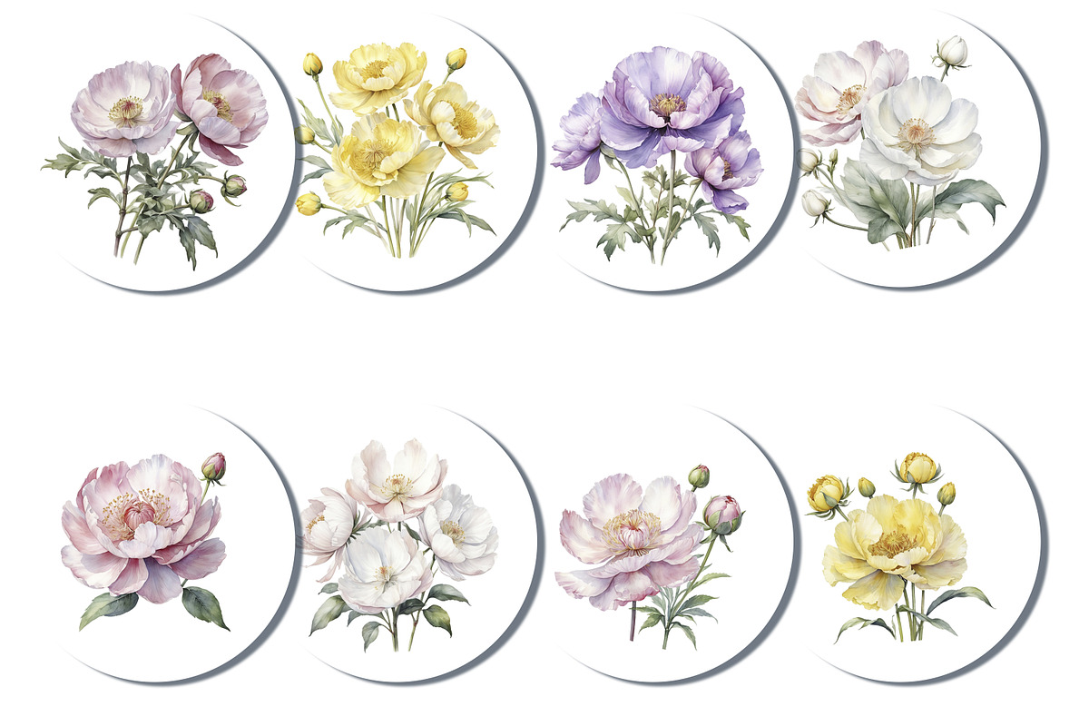 Peony Set, an Object Graphic by ArtOfSoul (Photo 2 of 6)