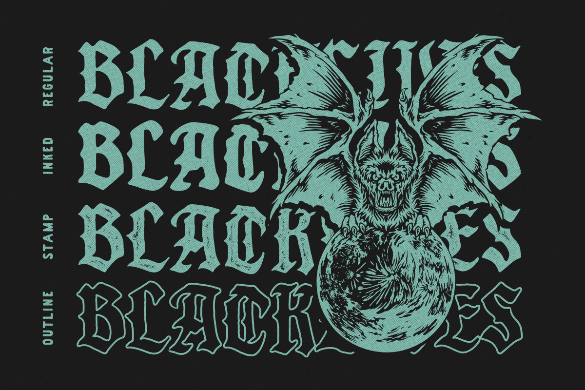 Fargus - Font Pack & Extras!, a Blackletter Font by IronbirdCreative (Photo 9 of 12)