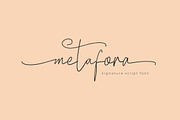 Metafora Signature Script Font, a Script Font by NTC Graphic (Thumbnail 1 of 9)
