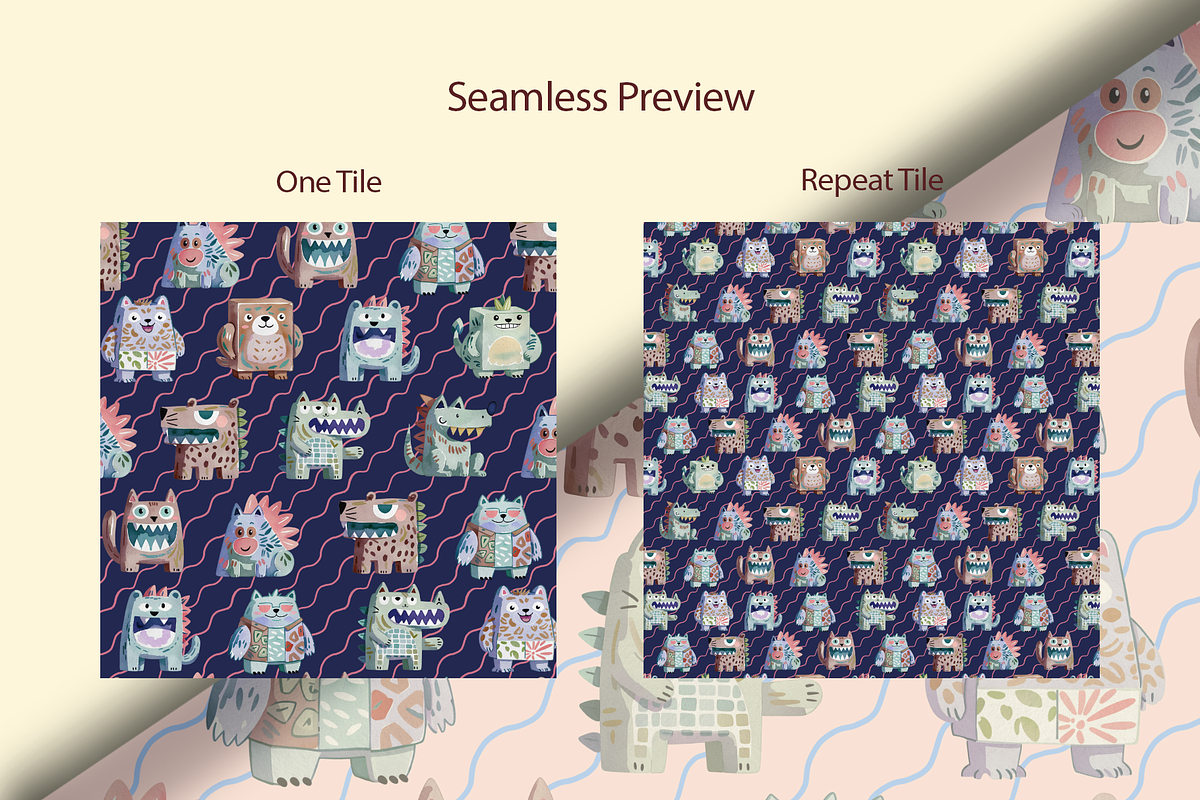 ANIMAL - ROBO, a Pattern Graphic by rumacorakstudio (Photo 4 of 6)