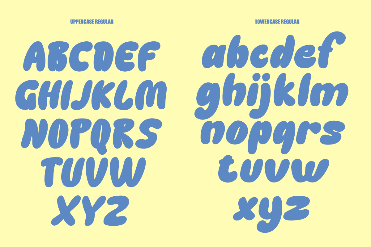 Gummy Child - Cute Bubble Font, a Handwritten Font by Font Liner (Photo 9 of 12)