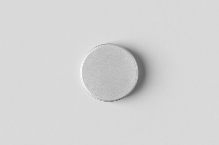 Metal cosmetic jar mockup JPEG