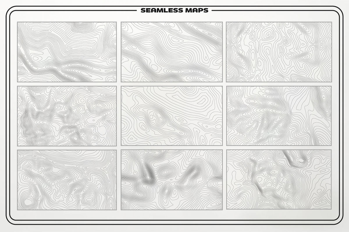 Terranova: Seamless Topographic Maps, a Texture Graphic by RDShop (Photo 8 of 8)