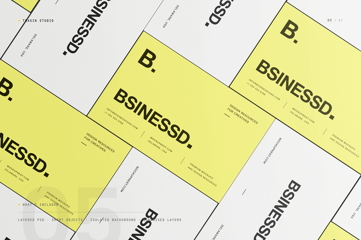 85x55 Business Card Mockup, an Advertising Mockup by Toasin Studio (Photo 5 of 7)