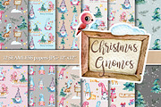 Christmas Gnomes seamless patterns, a Pattern Graphic by SimpleWishesArt (Thumbnail 1 of 4)