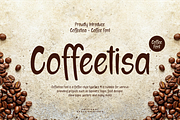 Coffeetisa - Coffee Shop Font, a Sans Serif Font by QR Design Studio (Thumbnail 1 of 7)