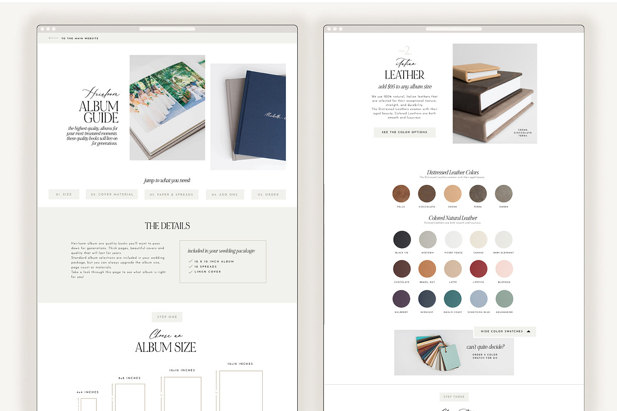Showit Album Pricing Guide, a Marketing Template by Rachel Kick (Photo 2 of 2)