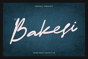CS Bakesi - Signature Script Font
