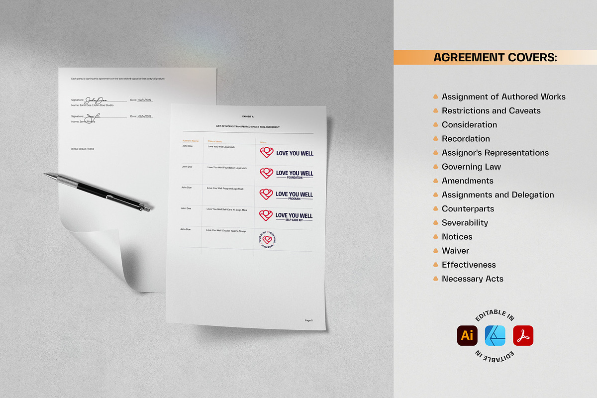 Transfer of Logo Copyright Ownership, a Presentation Template by zeropoint7 Studio (Photo 3 of 3)