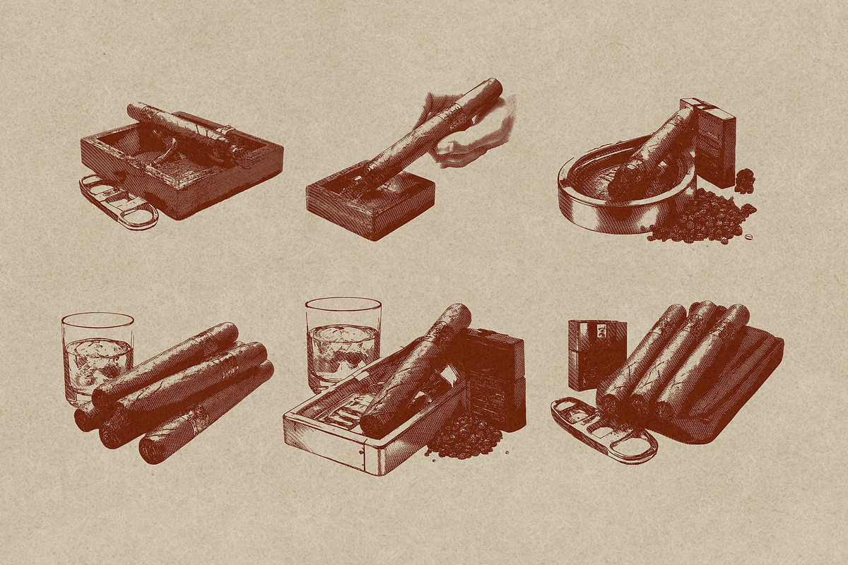 Cigars & Whiskey Vintage Engraving, an Object Graphic by Kaizla03 (Photo 4 of 4)